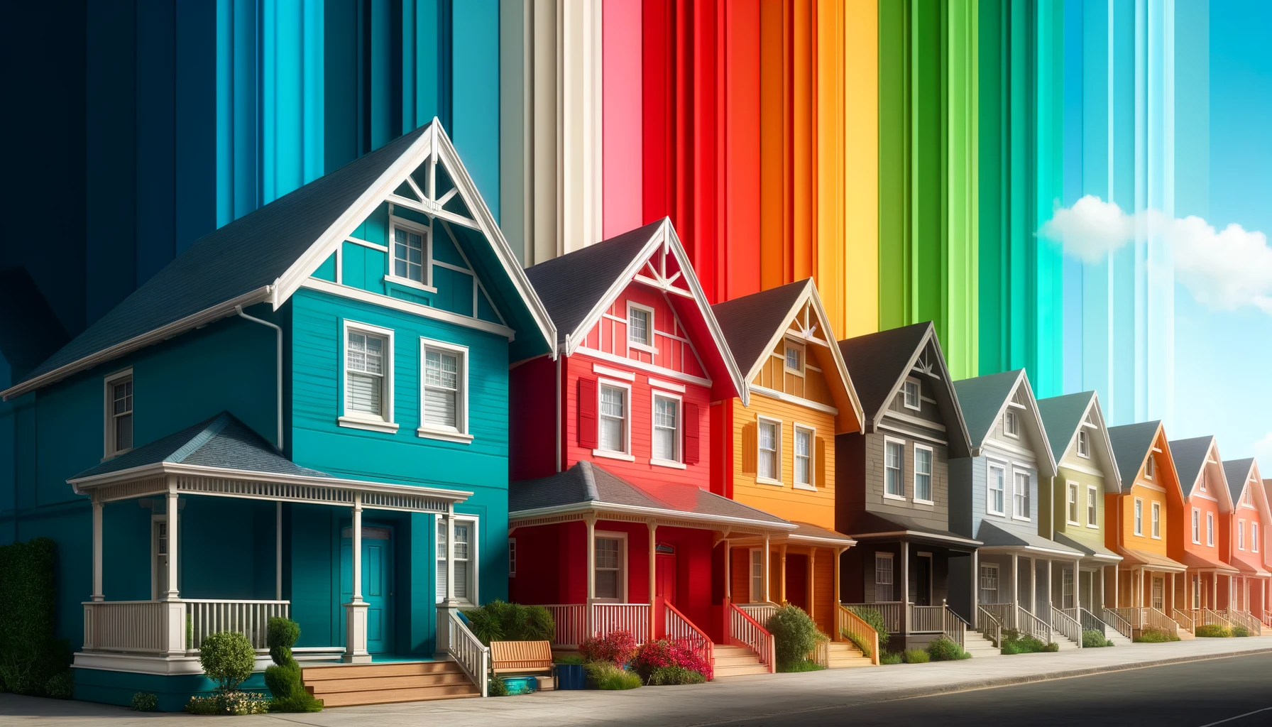 彩り豊かな住まい：外壁色の心理効果と幸福感