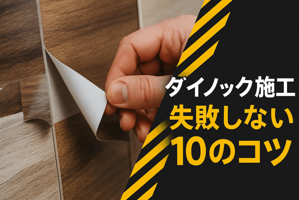 すぐに剥がれた？失敗事例から学ぶダイノック施工のコツ10選