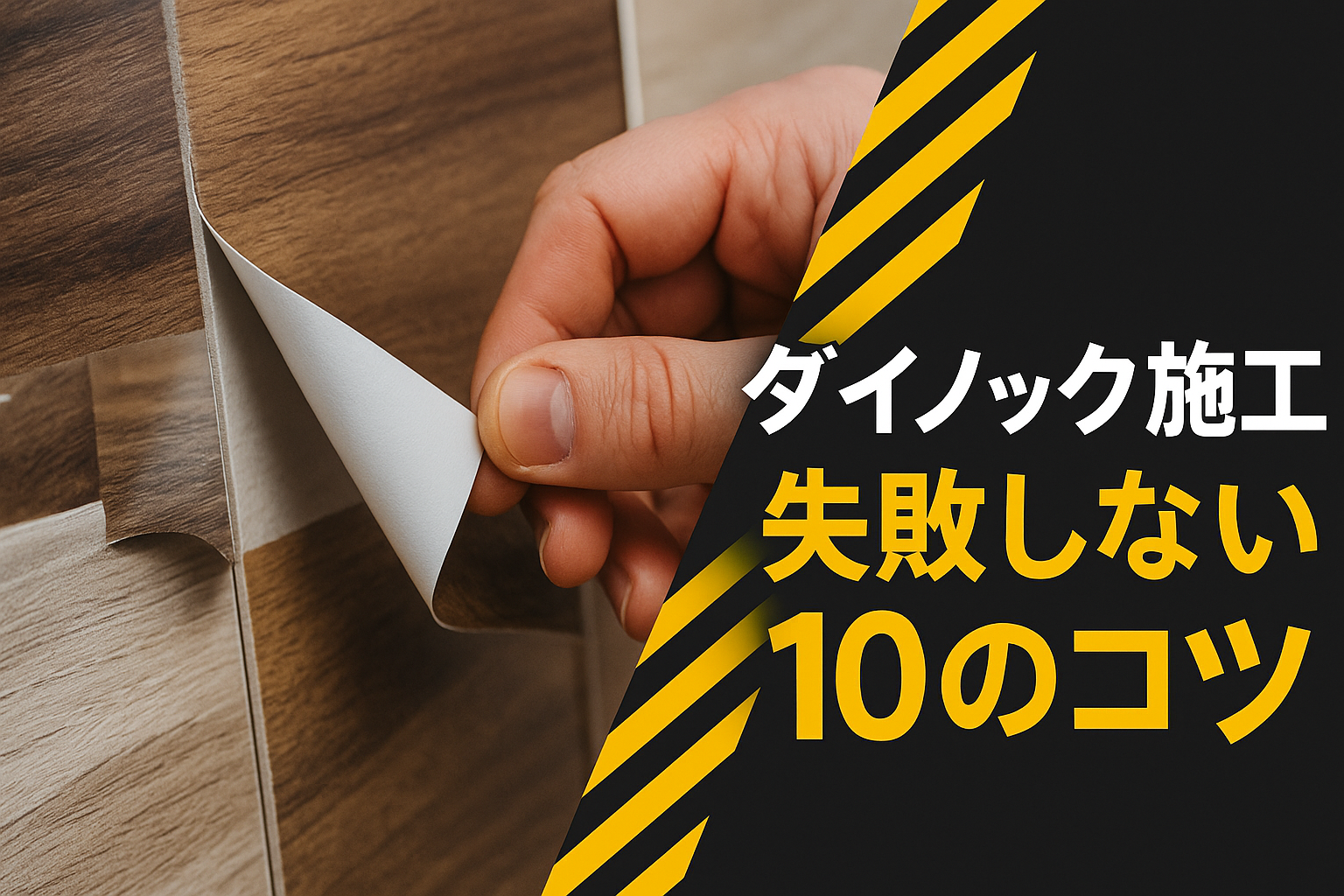 すぐに剥がれた？失敗事例から学ぶダイノック施工のコツ10選